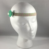Accessory, Headband with a Small Green Flower, Newborn