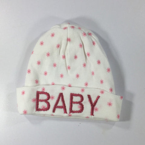 Light Dark Embroidered Hat with the word Baby Embroidered on front
