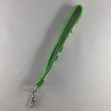 Accessory, Wrist Strap Key Ring Holder, Green with Colored Stripes