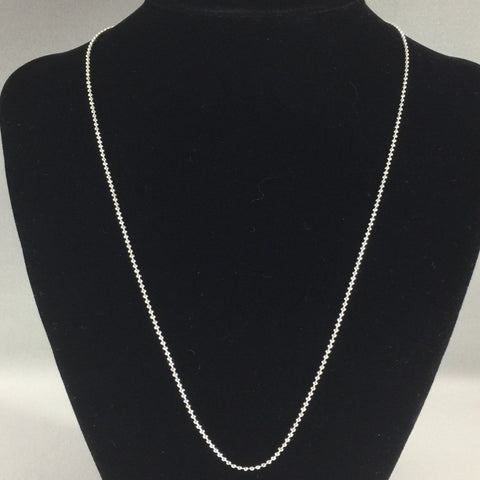 Sterling, Bead chain, 22"
