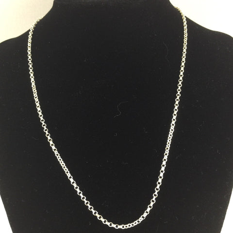 18" 2mm Curb Chain, Sterling