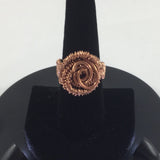 Ring, Copper Braid/Weave.  Size 8-1/2