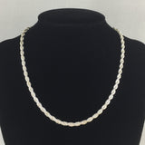 Chain, Sterling, Rope 16"