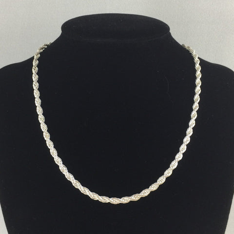Chain, Sterling, Rope 16"