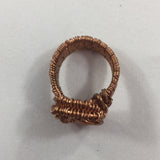 Ring, Copper Braid/Weave.  Size 8-1/2
